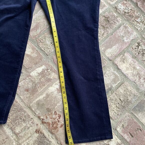 Navy Blue Pull On Corduroy Pants Size 16 Petite - Picture 10 of 12